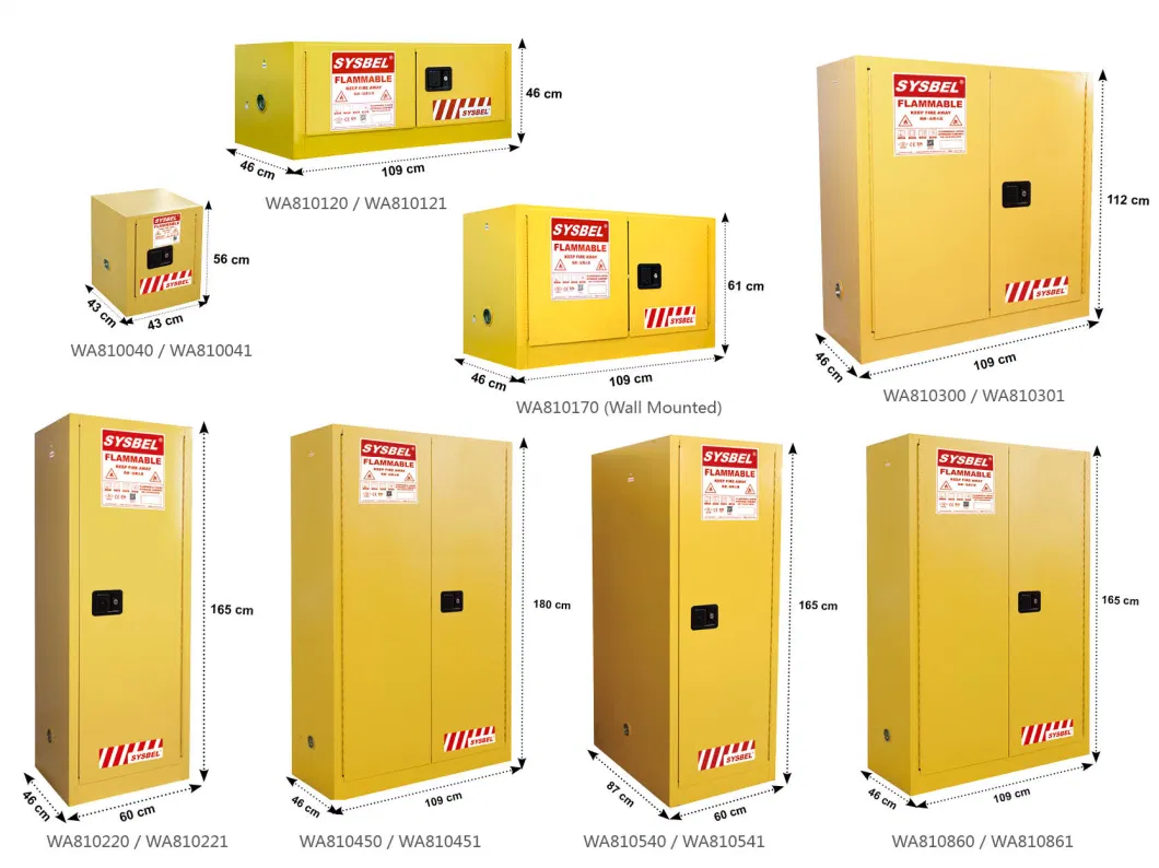 Factory Price FM and CE Approve Flammable Liquid and Dangerous Goods Safety Storage Cabinets for Laboratory and Industry