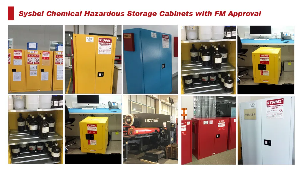 2 Door 45 Gal Flammable Liquid Hazardous Chemical Laboratory Safety Storage Cabinet