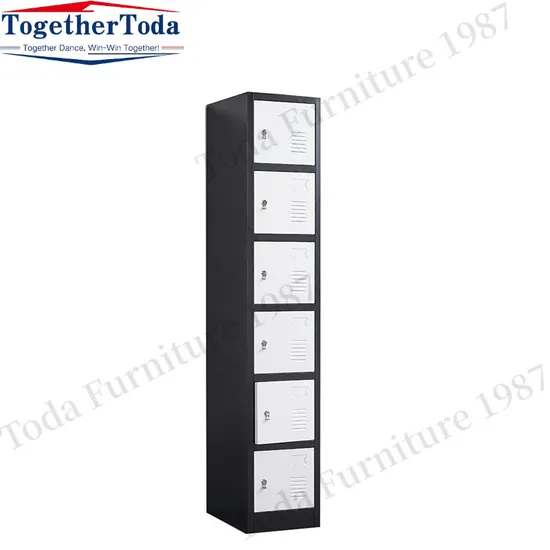 Modern Vertical Single 6 Doors Steel Practical and Durable for Sale Locker 