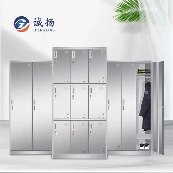 304 Stainless. Steel. Twelve Lockers, 1.0mm, with Laminated Plate, Dust