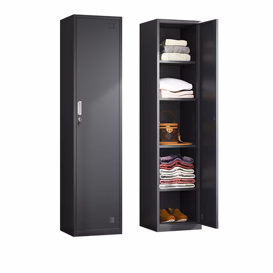 4 Tier Lockable School Metal Wardrobe Box Gym Storage Cloth Storage Locker