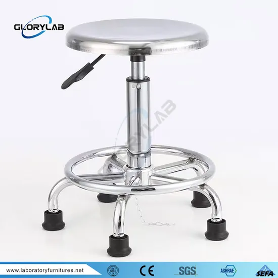304 Stainless Steel Laboratory Stool Round Stool 
