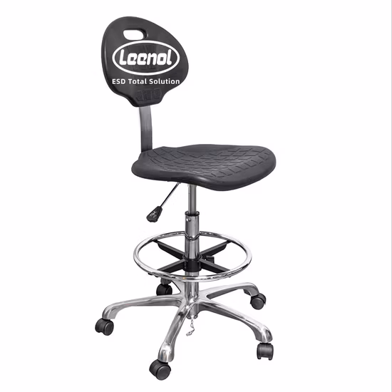 School Science Lab Furniture Laboratory Revolving PU Leather ESD Revolving Office Chair