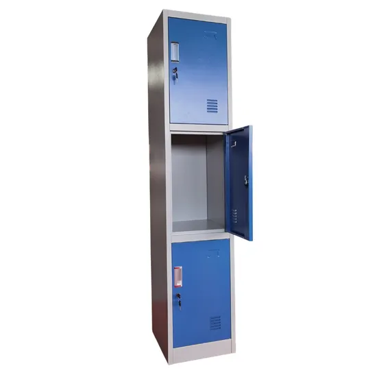 3 Tier Blue School Classroom Student Gym Lab Storage Box Lockers 