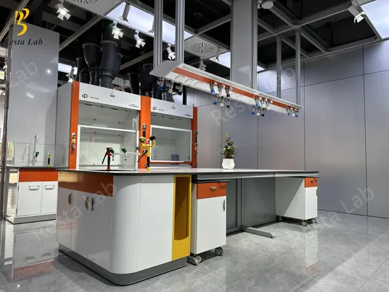 All Steel Lab Work Bench Furniture for School Dental Educational Research and Testing Units Laboratory with Customized Free Design 