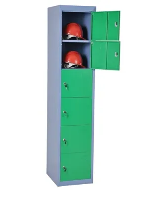 Customized 6 Door Metal Storage Cabinet Customized Vertical Steel Wardrobe Locker 