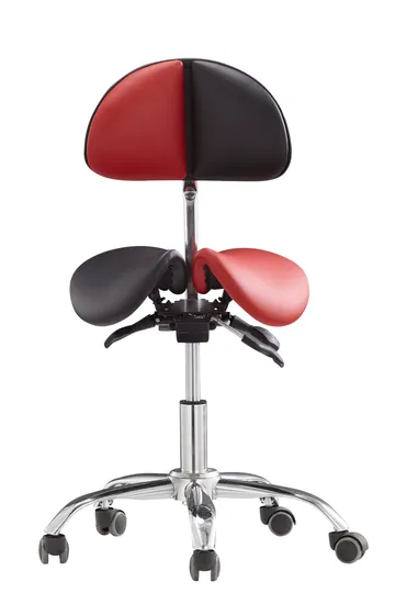 Lab Rolling Adjsutable Saddle Seat Stool 